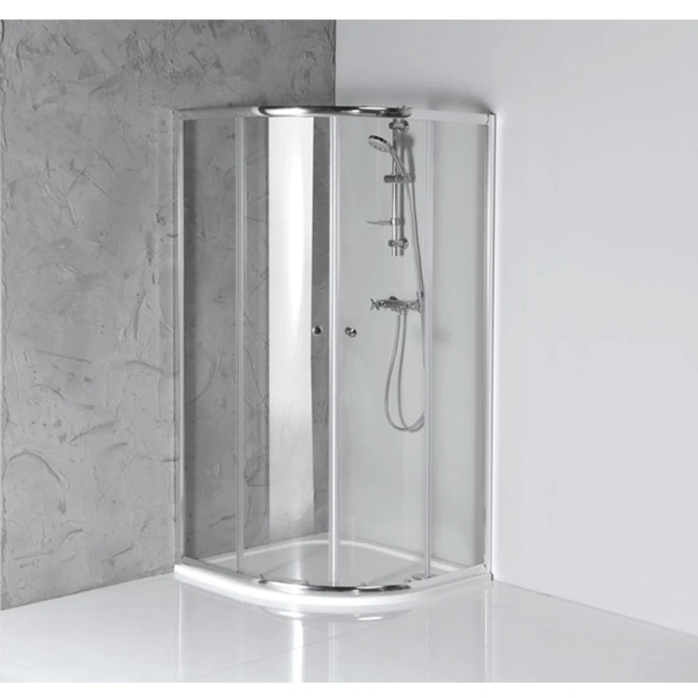 CE Standard Glass  Frame Sliding Door Aluminum Shower Enclosure