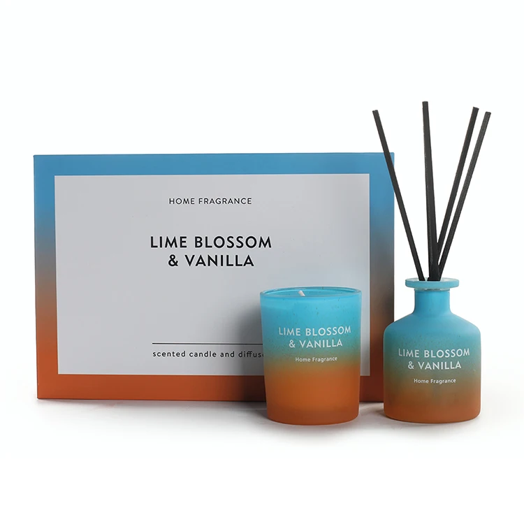 
M&SENSE Unique Design Reed Diffuser Candle Gift Box Set 
