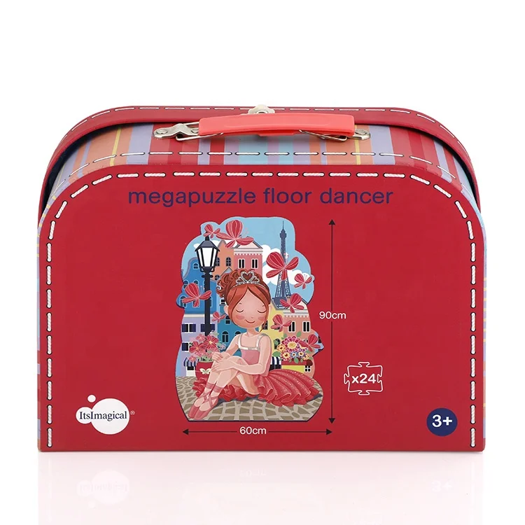 Custom Design Children Paper Cardboard Suitcase