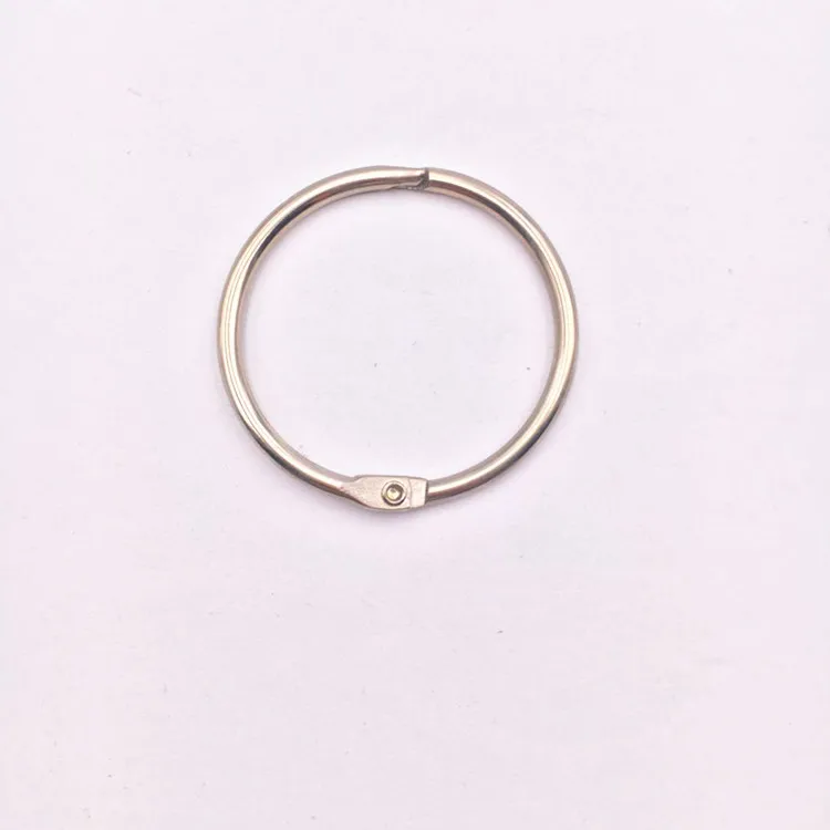 Metal Loose Leaf Book Rings Blinder Clip