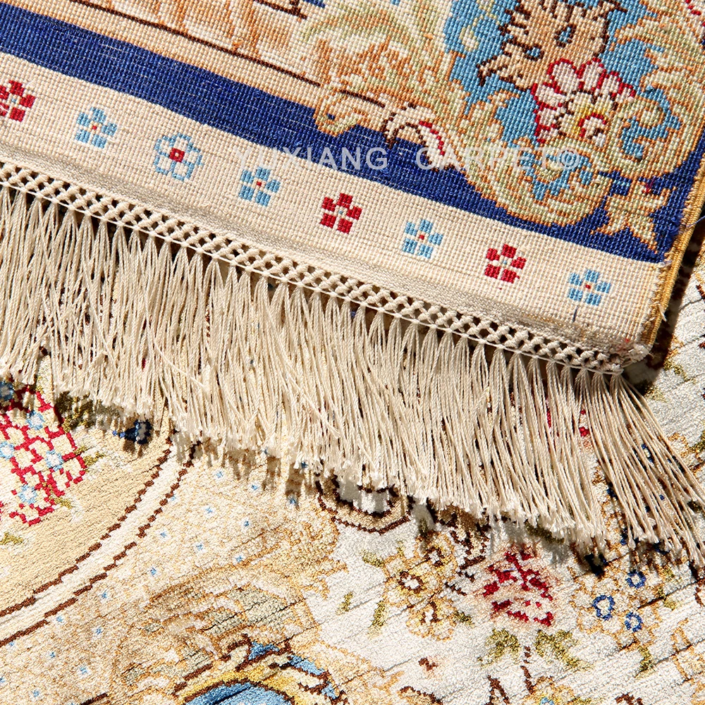 Yuxiang китайская фабрика 5x7 футов дворцовый дизайн шелк для гостиной ручной вязки персидские ковры и ковер