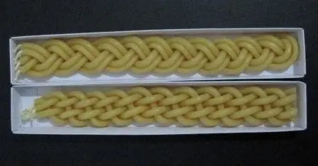 
Beeswax Havdalah Candle Jewish, Hanuhak Braid Chanukah Candle 