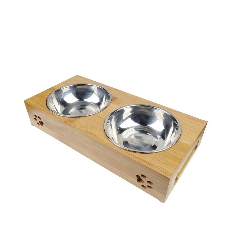 Stainless Steel Dog Bowls with Stand Elevated Cat Food Bowls Elevated Dog Bowl Holder