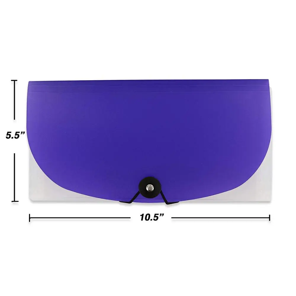 
13 Pockets Expanding Files Folder Small Expandable File Folder with Tabs Organizer for Receipts Coupons and Tickets 