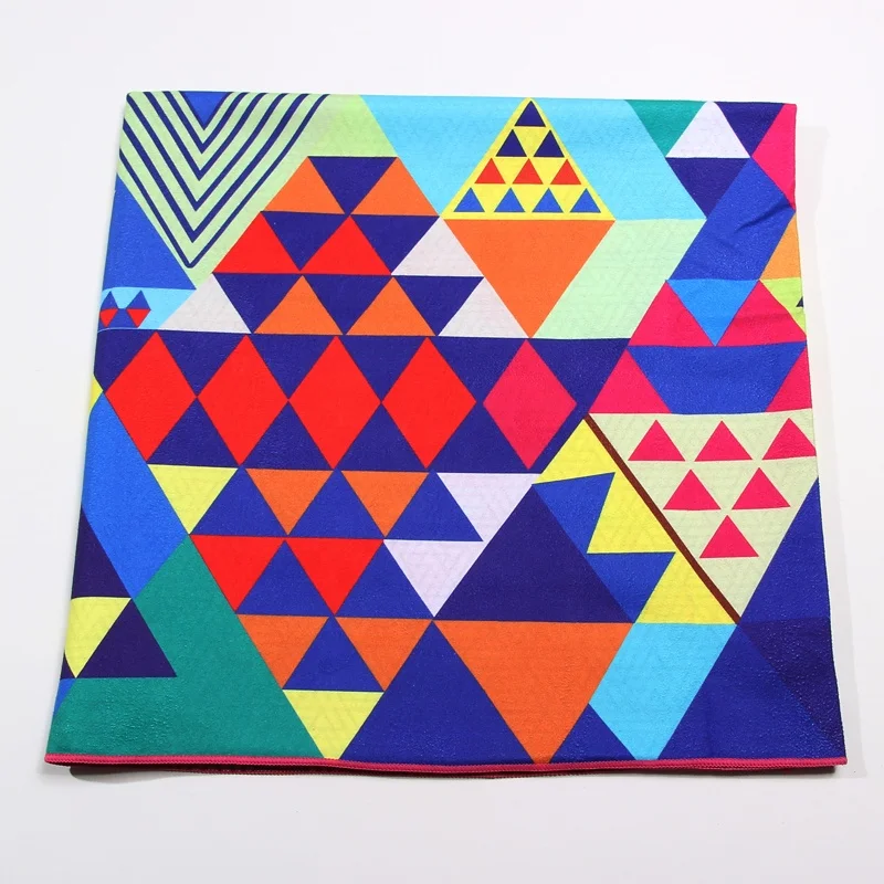  Квадратное уличное компактное портативное дорожное пляжное одеяло коврик для йоги быстросохнущее полотенце из микрофибры с принтом без песка