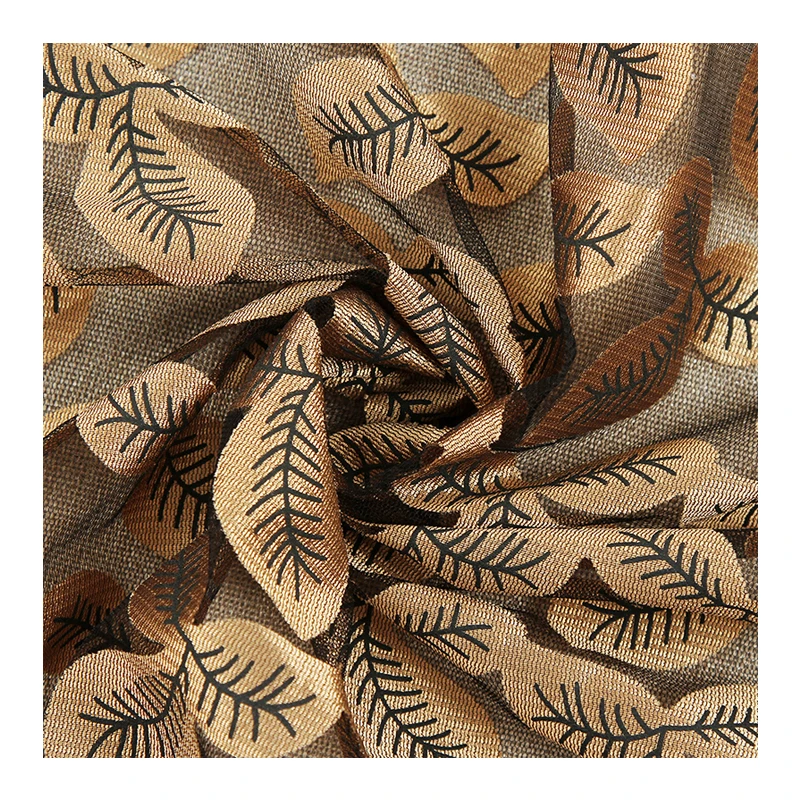 Сделано в Китае, лидер продаж, удобная ткань с узором золотых листьев