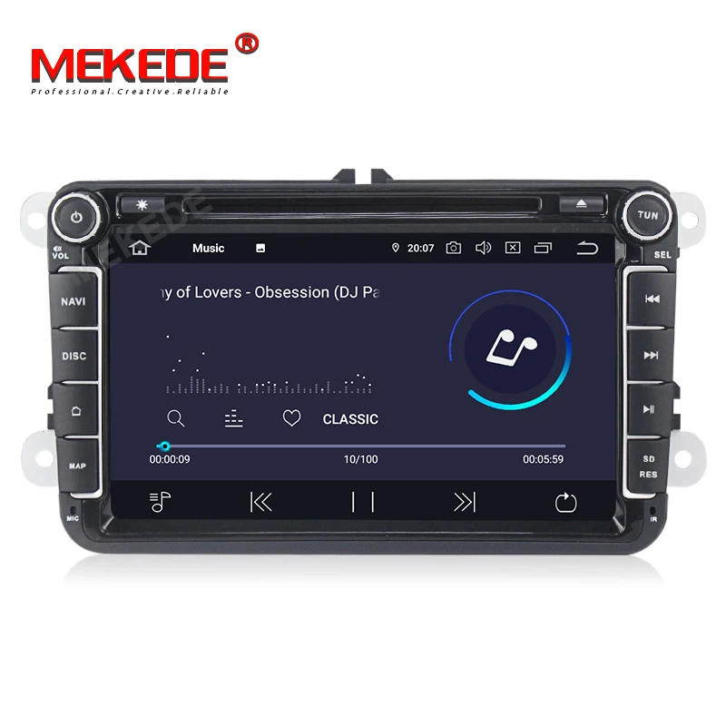 Mekede PX30 Android 9 0 DSP + IPS Автомобильный GPS плеер для VW GOLF DVD PASSAT B6 B5 JETTA POLO CC TIGUAN OCTAVIA с 2 16G