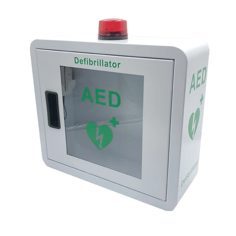 Surface Wall Mount Alarmed AED Cabinet With Strobe Light