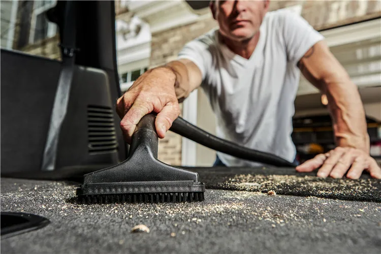 Vacmaster portable Wet Dry vacuum cleaner with large casters, balanced top handle, integrated hose+cord storage-VOC507PF