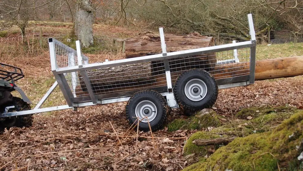 Offroad ATV Timber Utility Trailer / ATV Log Trailer Tow Behind