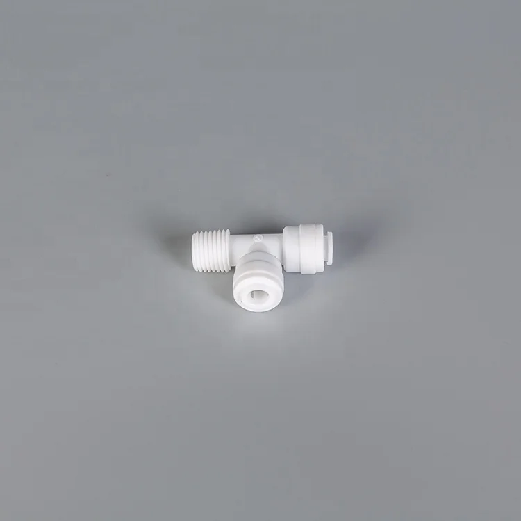 Quick connector collet fitting Plastic fittings tee adapter with single oring PPD water fitting