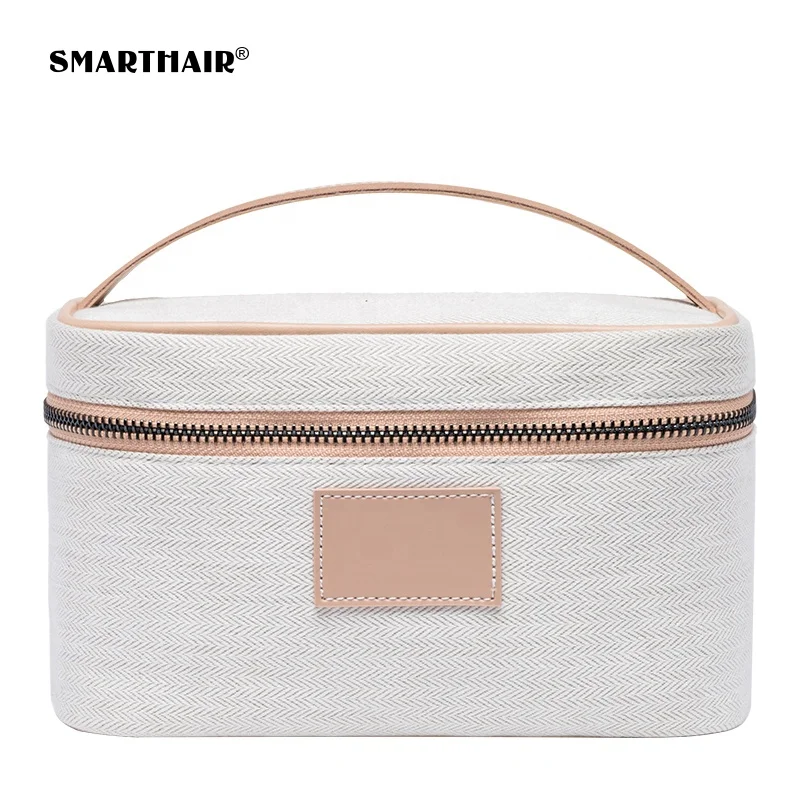 Makeup Brush Tool Bags Holder Cosmetic Plain Make up Bag Custom Logo Printed Canvas Customized Cosmetic Bag