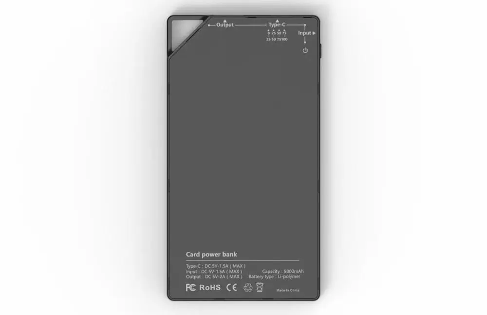 New products 2019 made of lithium polymer battery powerbank 5000/8000/10000 mah