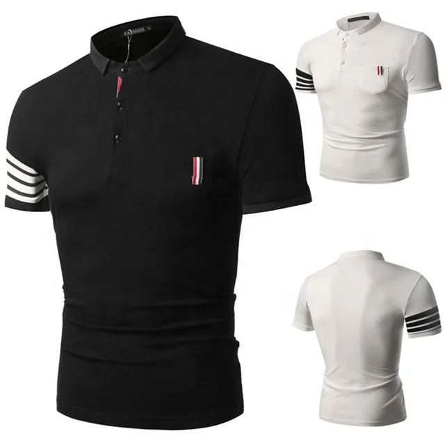 Выгодная цена, воротник поло, мужская футболка поло, модный стиль