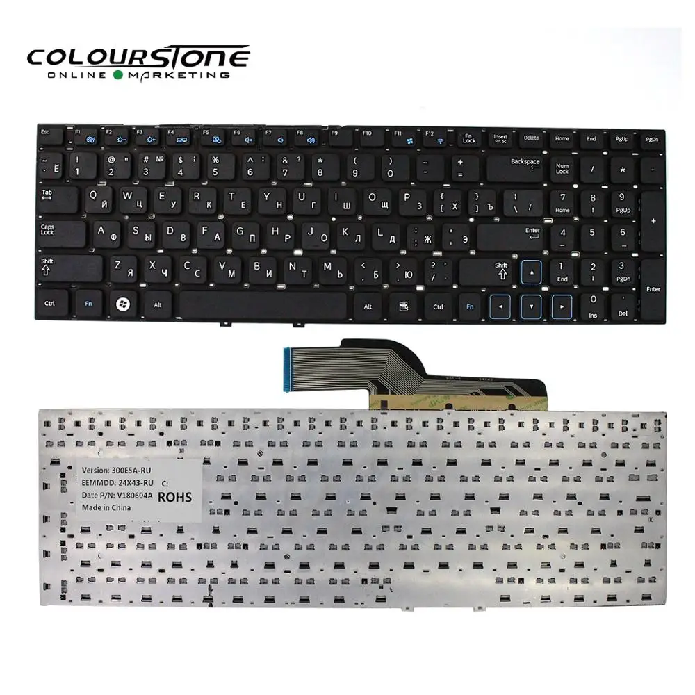 Wholesale Discount Laptop Spare Parts RU Notebook Keyboard for Samsung 300E5A