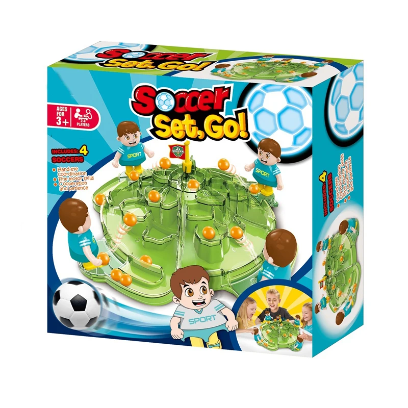 2019 plastic educational board game soccer set toy for children