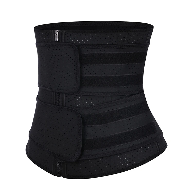
2019 New Style Custom Logo Double Belt 7 Steel Boned Plus Size Latex Waist Trainer Belt 