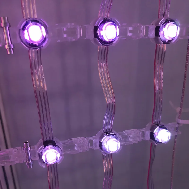 12mm punch hole hot sale DC 5V digital  RGB ws2811/1903/9883 5050 LED pixel for christmas decoration