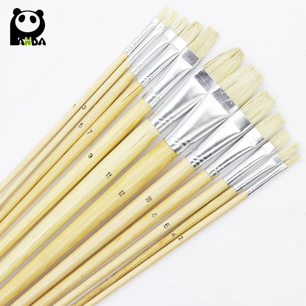579 natural wood long handle artist brush on sale from Jiangsu