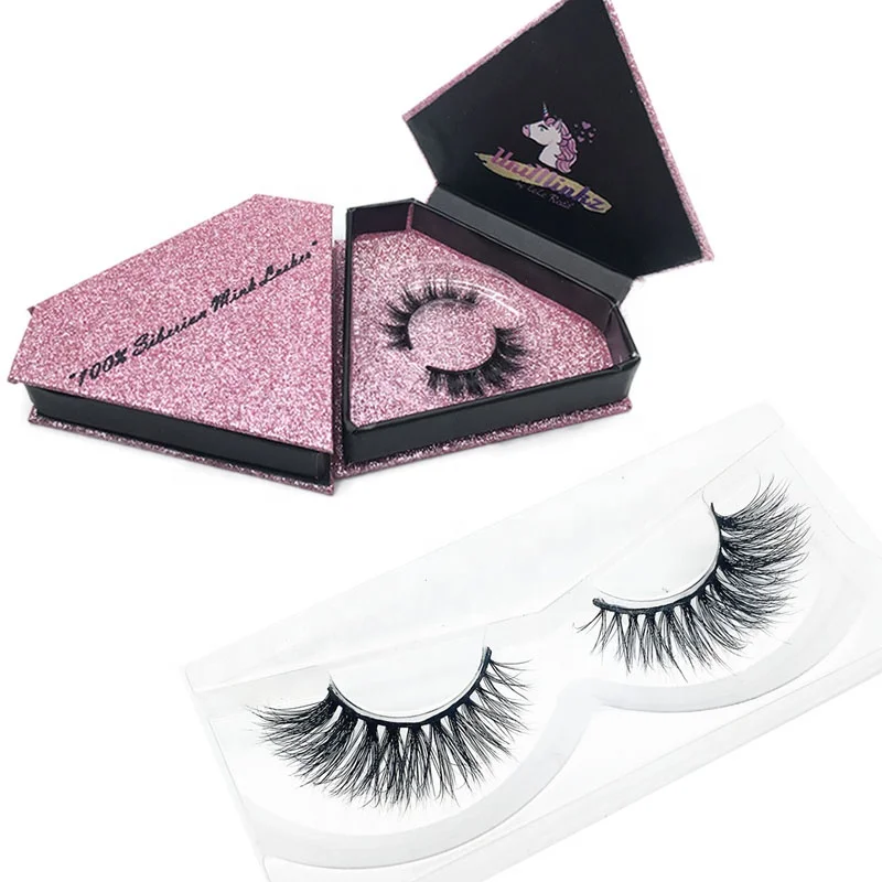 New design Private label cruelty free clear band mink lash  eyelashes packaging box