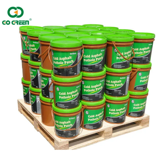 Материал для обслуживания дороги Go Green, заводская цена, высококачественный холодный смешанный асфальт высокого качества для мгновенной дорожной площадки