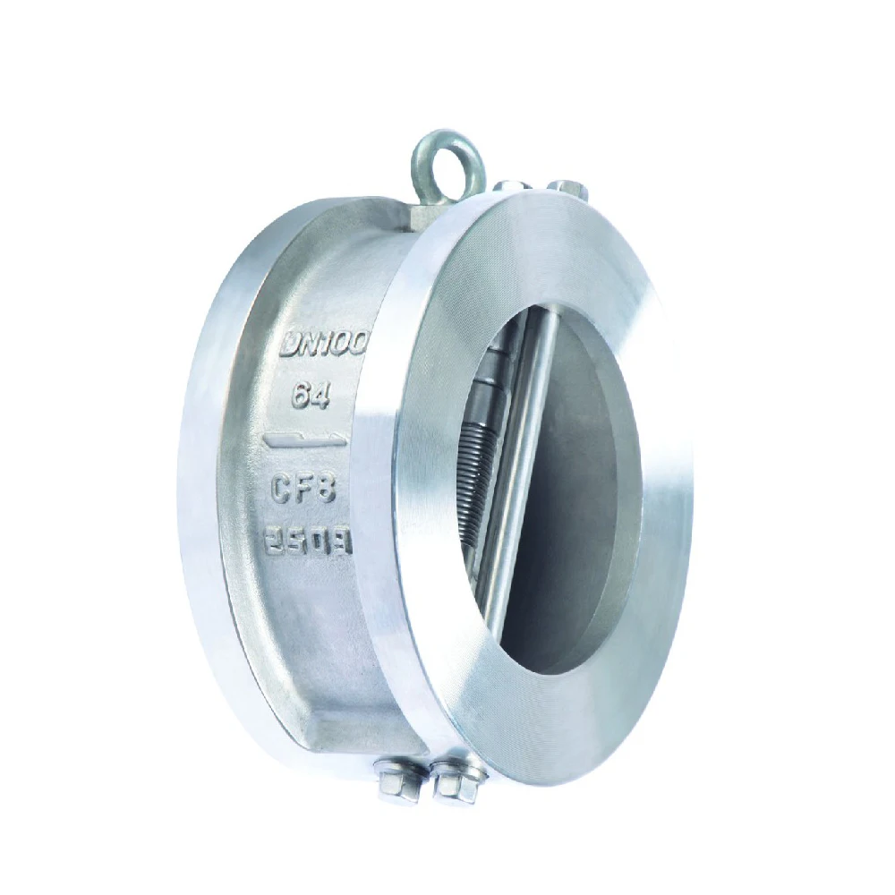 ANSI 1500 RTJ  stainless steel double disc  flange  wafer lug type  check valve