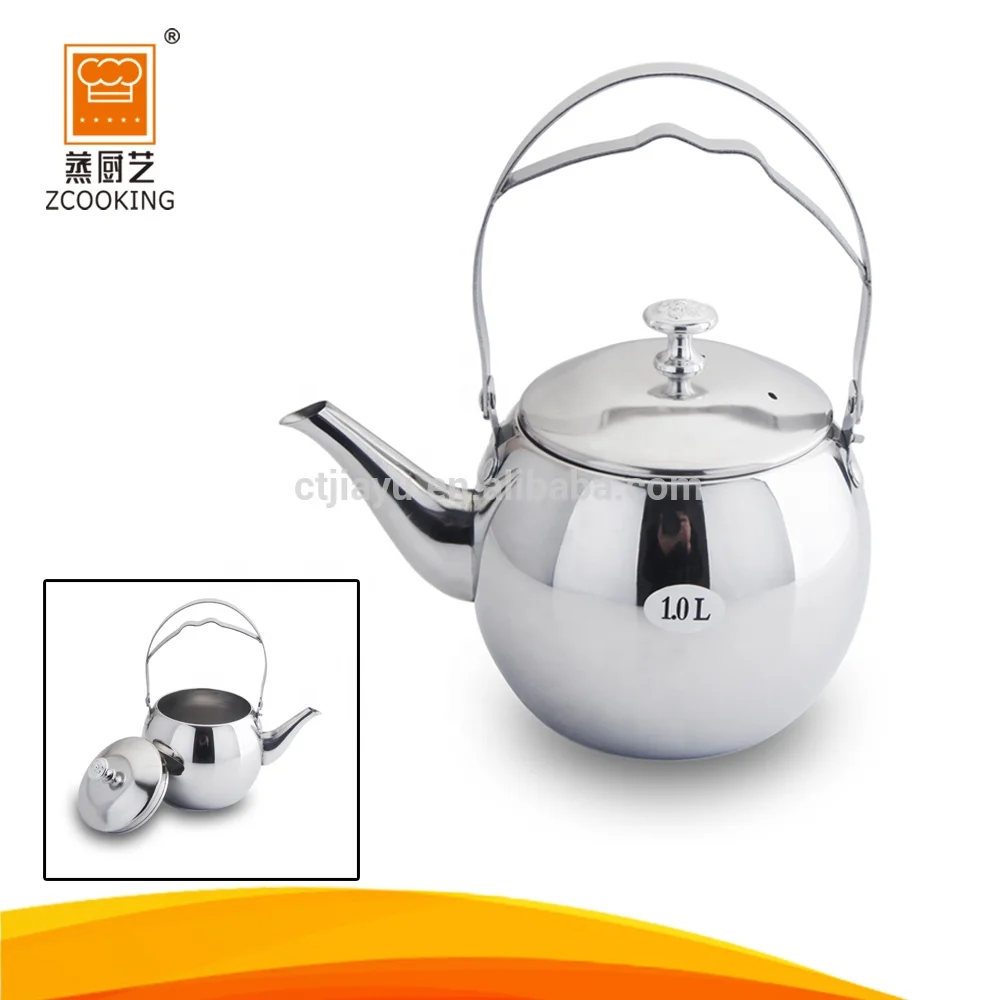 Induction Stainless Steel Tea Kettle With Strainer For Indian Teapot