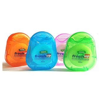 triangle shaped box colored dental floss, travel dental floss wholesale