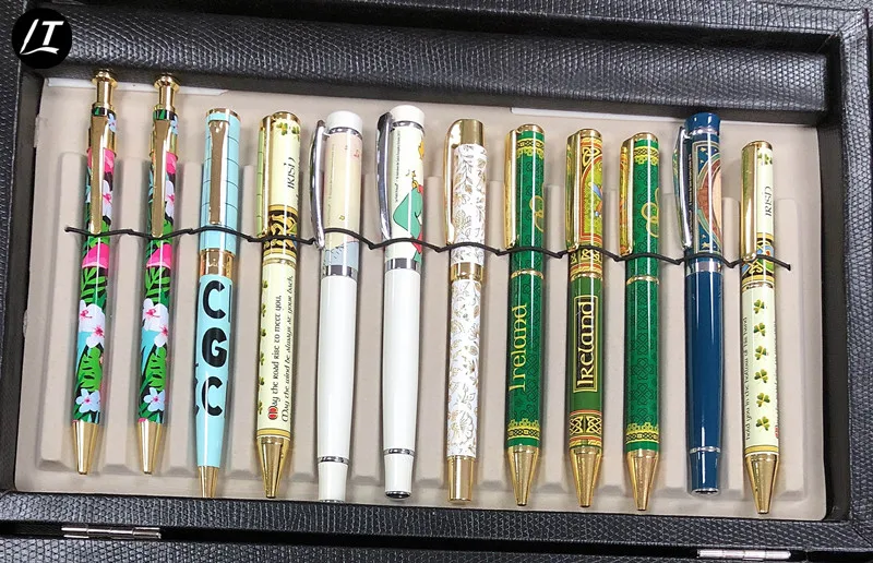 
Floral pen with full color printing heat transfer 