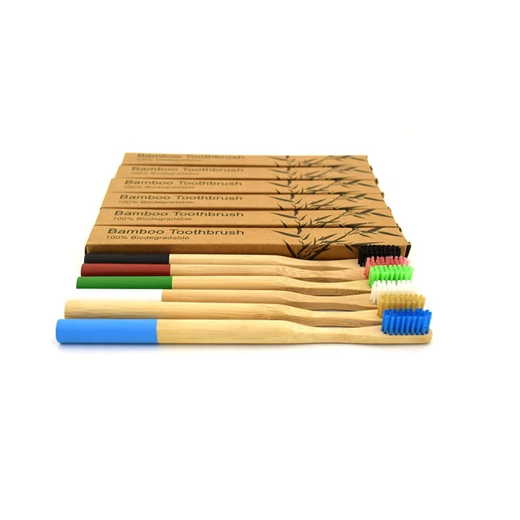 Free Sample Eco Friendly Wholesale Wooden Custom Logo Biodegradable Bristles Hotel Toothbrush