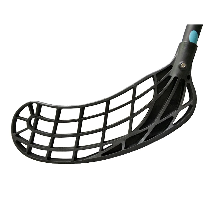 Custom carbon fiber/fiberglass composite floorball stick
