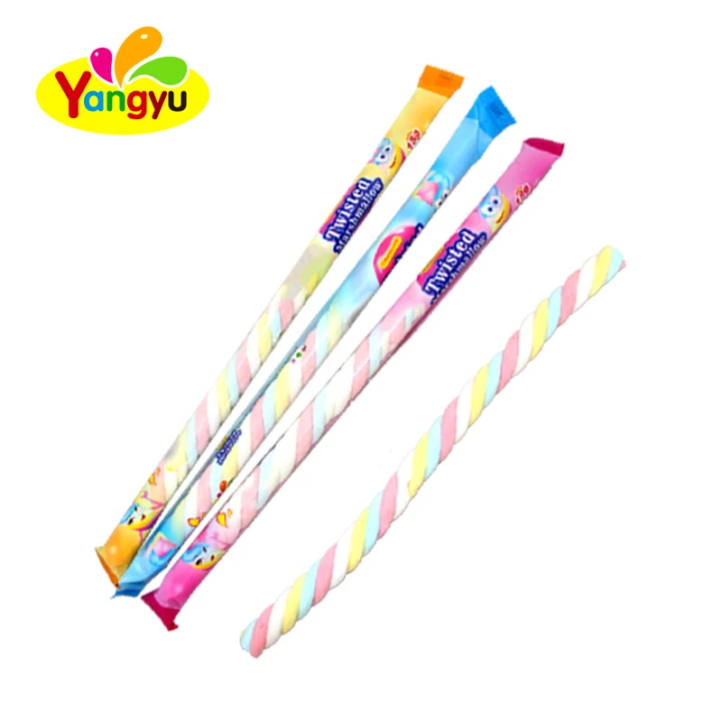 Yangyu manufacture 18g long twist marshmallows