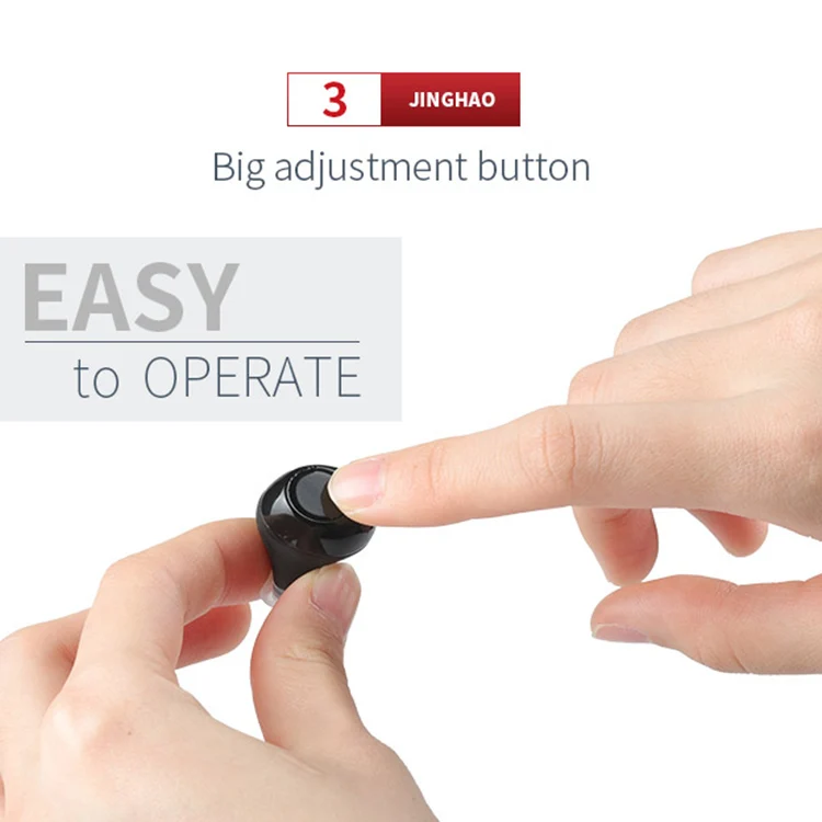 JINGHAO CE Approval Factory Rechargeable Mini Custom Hearing Aid Wireless Ear Buds
