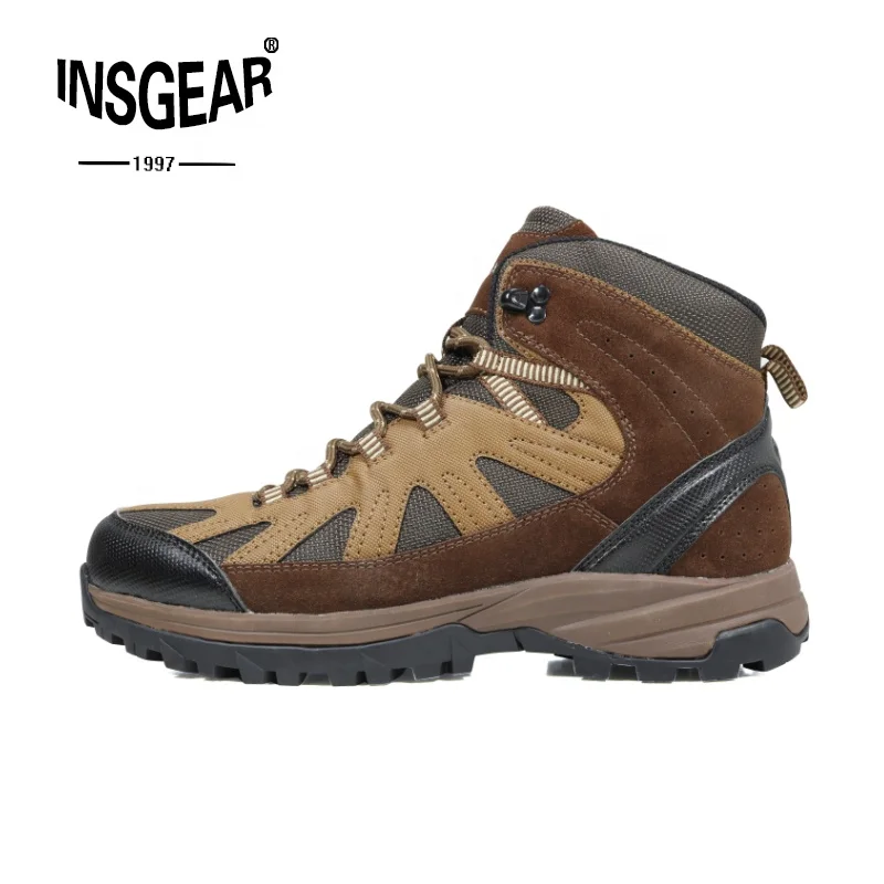 InsG Durable Waterproof Outdoor Hiking Boots High Top Trekking And Walking Shoes