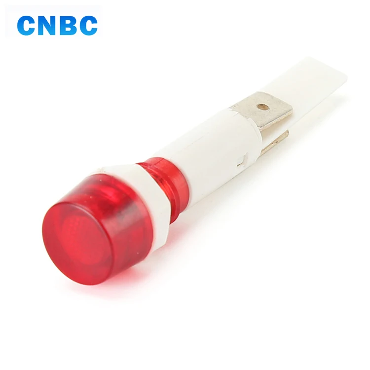 Светодиодный индикатор, диаметр 10 мм, пластиковый, красный, желтый, 12 В, 24 В, 220 В