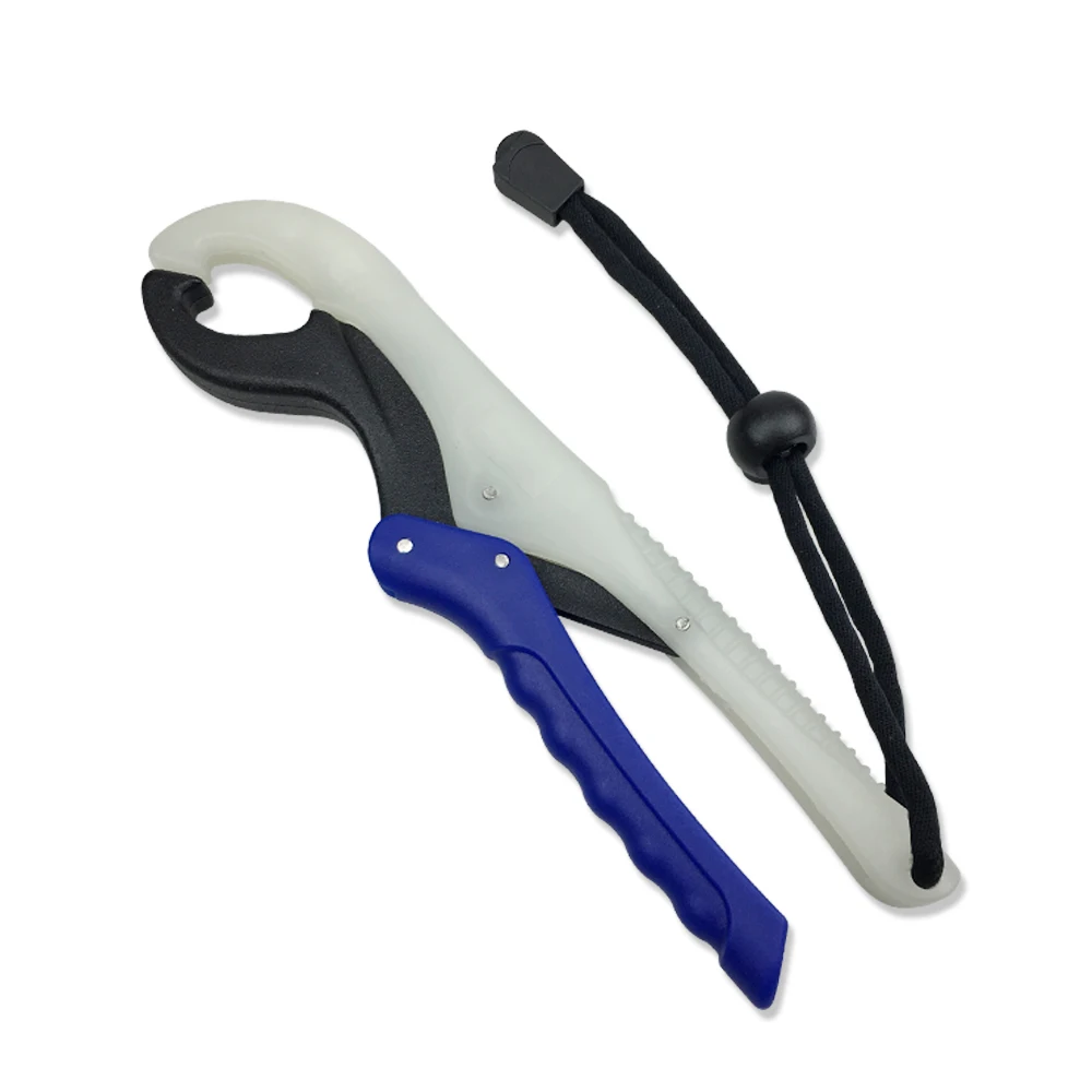 
8 Inch Fishing Goods Floating Water Belt Noctilucent Fish Clamp Handheld fish grip plastic Fish Lip Gripper 