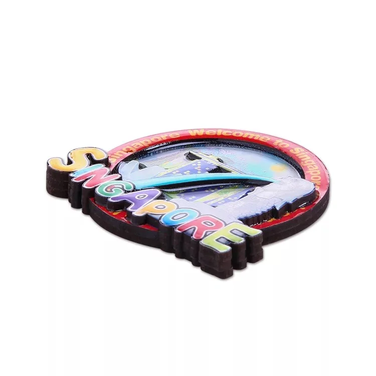 hot selling France wooden giveaway fridge magnet/ creative 3d tourist fridge magnet  three-dimensional