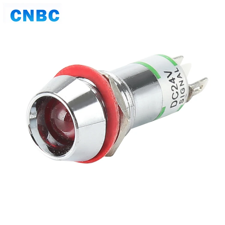 
Waterproof 12mm mounting hole size metal amber red led 36v 220v 12v led indicator lamp led signal light 
