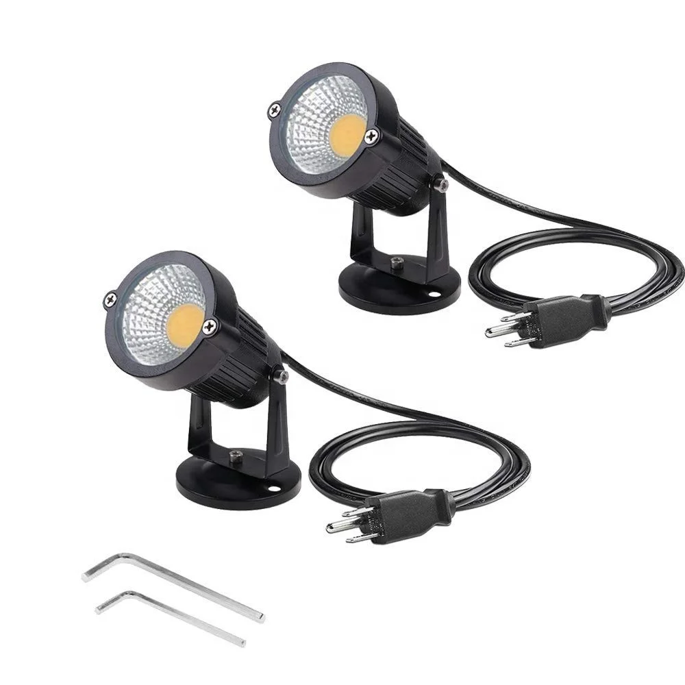 Светодио дный LED пейзаж огни Открытый 5 Вт 12 В светодио дный Светодиодные пятно света Сад лампы с круглым на основе