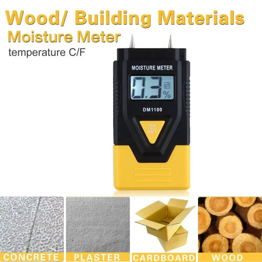 3 in 1 Wood/ Building material Digital Moisture Meter Moisture Humidity Meter