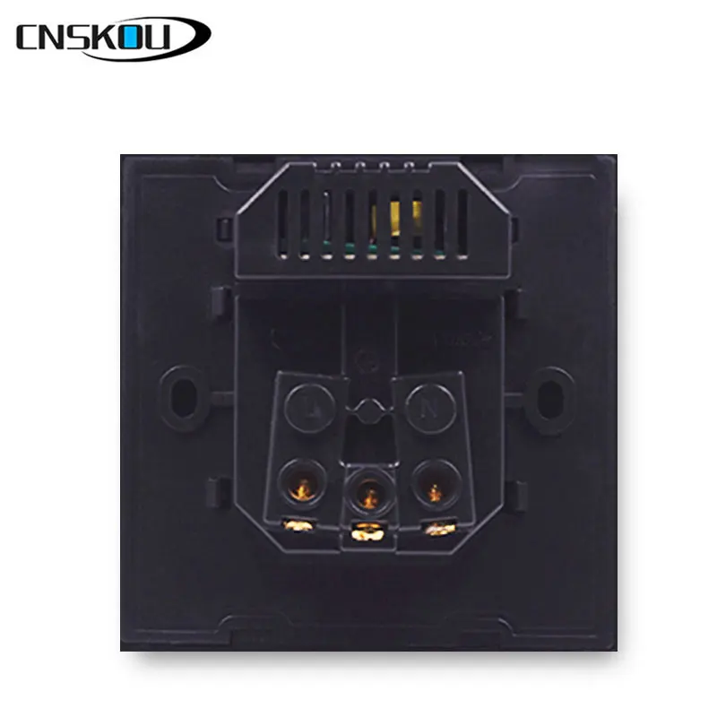 CNSKOU 2019 Hot Sell Black Color EU Standard  With 2 Ports USB Outlet Wall Socket