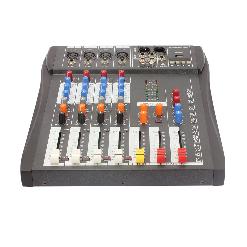 4 channel audio mixer usb interface audio mixer home music karaoke best sound mixer