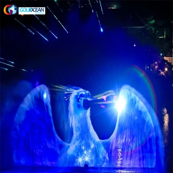 FREE DESIGN Outdoor Laser Green Light Water Projector Water Screen Movie