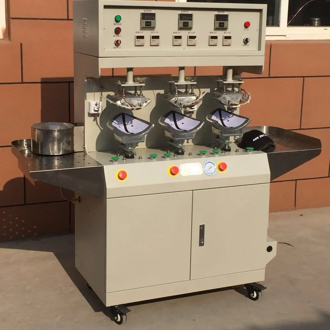 Заводская розетка, Высококачественная гладильная машина с четырьмя головками и автоматическим козырьком, термопресс для шляп