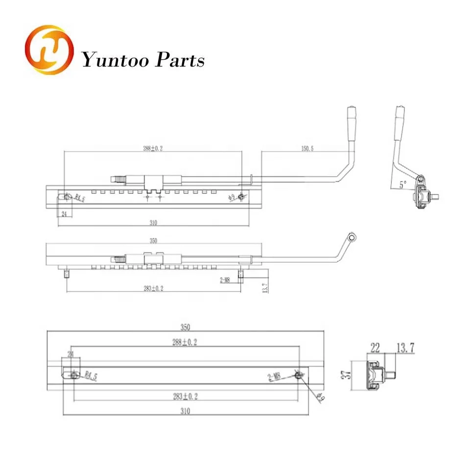 hot sale good quality bus seat slider seat rail with oem price for engineering vehicles