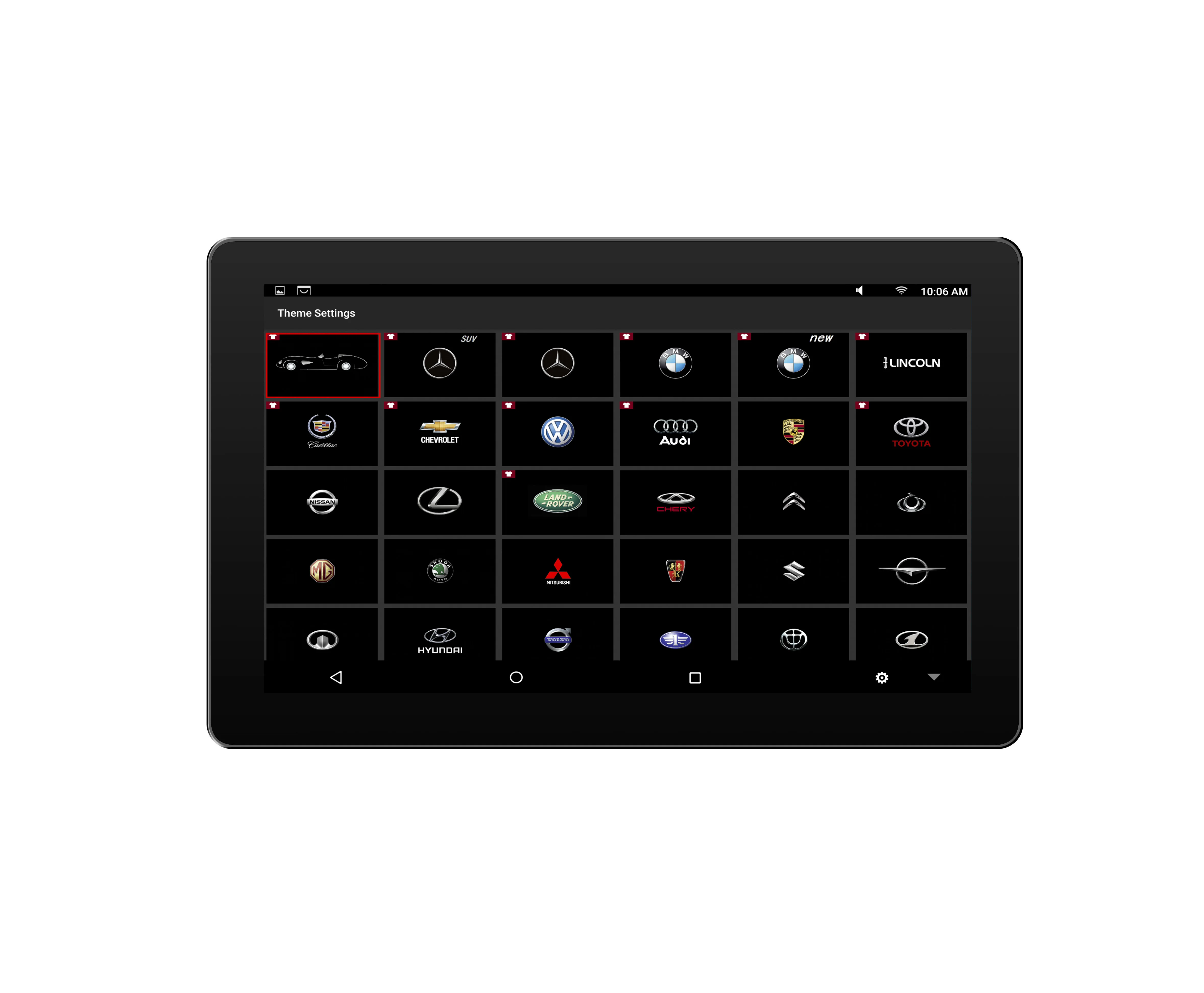 RAM2GB+ROM16GB 10.8 inch android 10.0 car headrest monitor with av in and av out