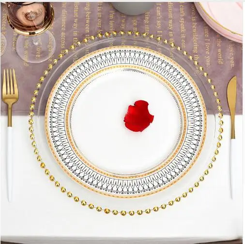 
Wedding event party wholesale cheaper plastic charger plates 