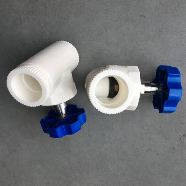 PPC and Copper Combiination Water Supply Accessories Head Model Gate Valve Sanitary Use Stainless Steel and PVC