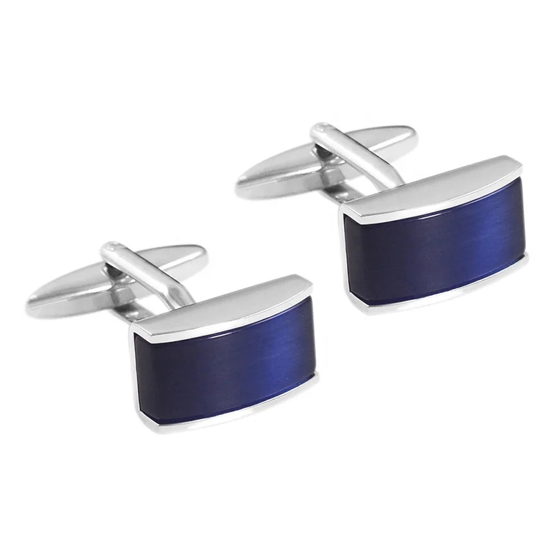 Luxury Blue Stone Cufflinks for Men, Manufacturer wholesale custom Jewelry