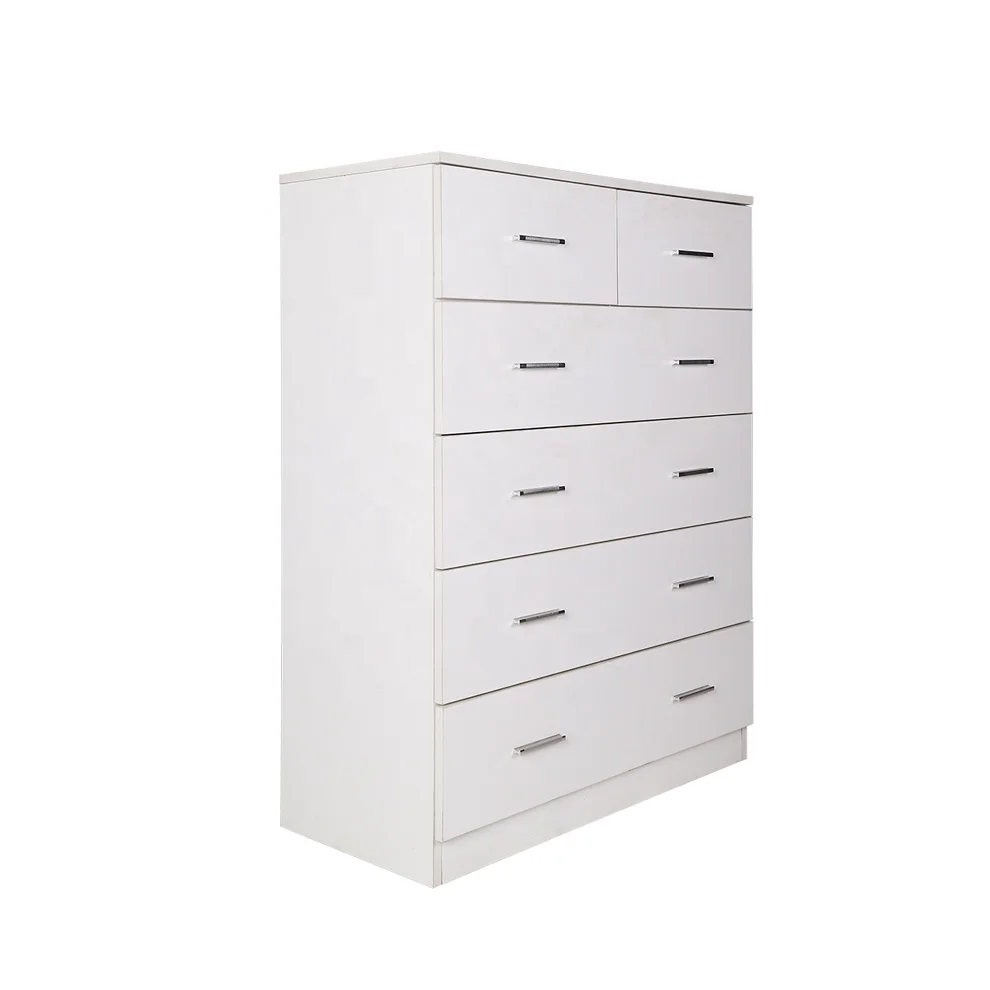 SG-LL138   Modern  6 drawers  white Tallboy Cheap Storage Cabinet